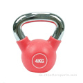 Farbig Vinyl beschichtete Gusseisen -Gummi -Kettlebell